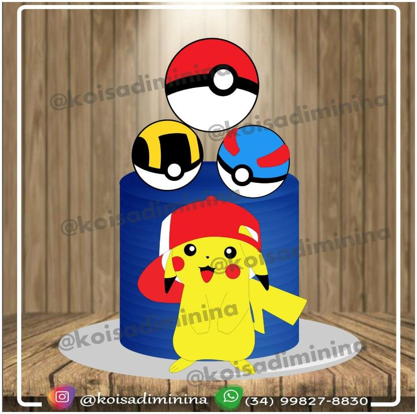 Arquivo de corte topo de bolo Pokemon