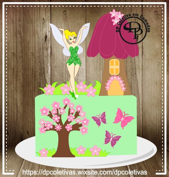 Arquivo de corte topo de bolo Sininho