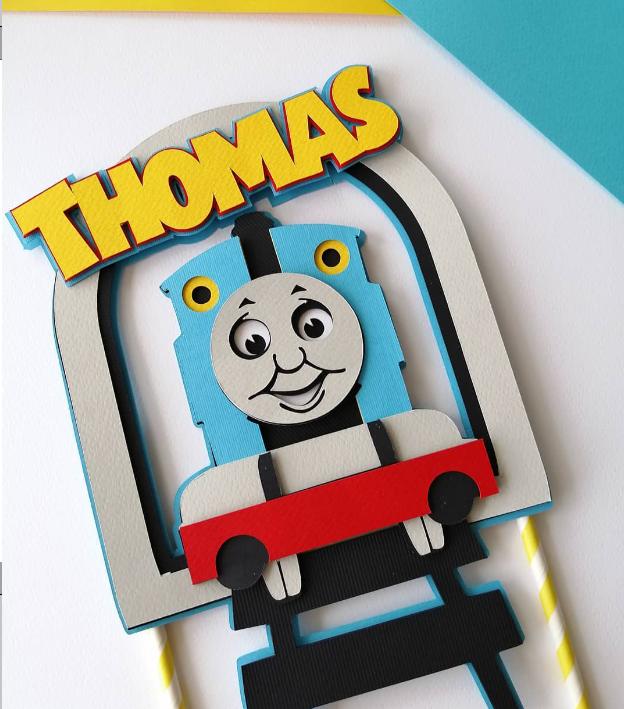 Arquivo de corte topo de bolo Thomas e seus amigos