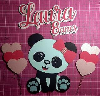 Arquivo de corte topo de bolo panda