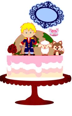 Arquivo de corte topo de bolo Pequeno Príncipe