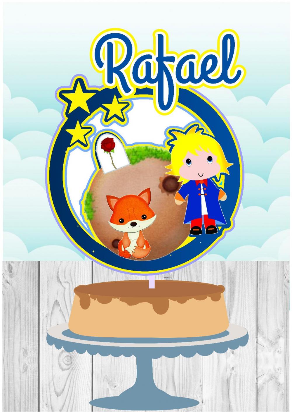 Arquivo de corte topo de bolo Principe