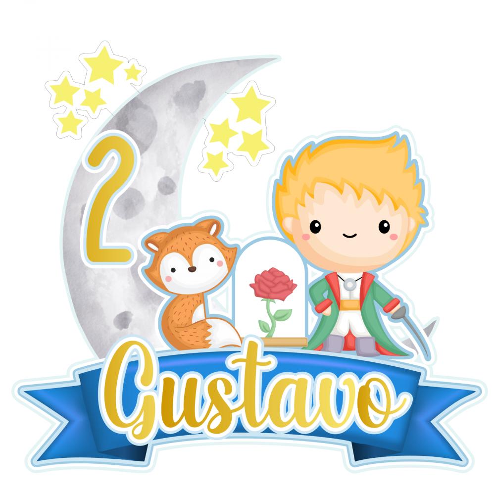 Arquivo de corte topo de bolo Pequeno Príncipe