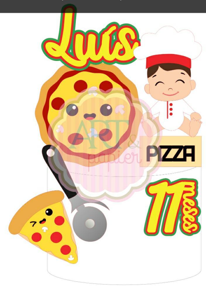 Arquivo de corte topo de bolo Pizza