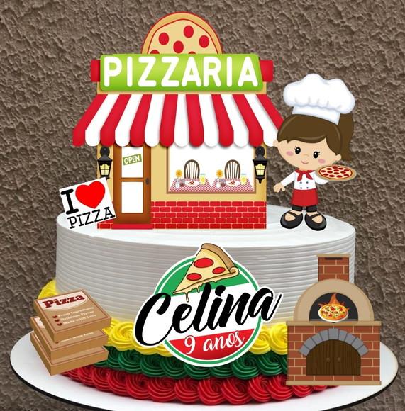 Arquivo de corte topo de bolo Pizza