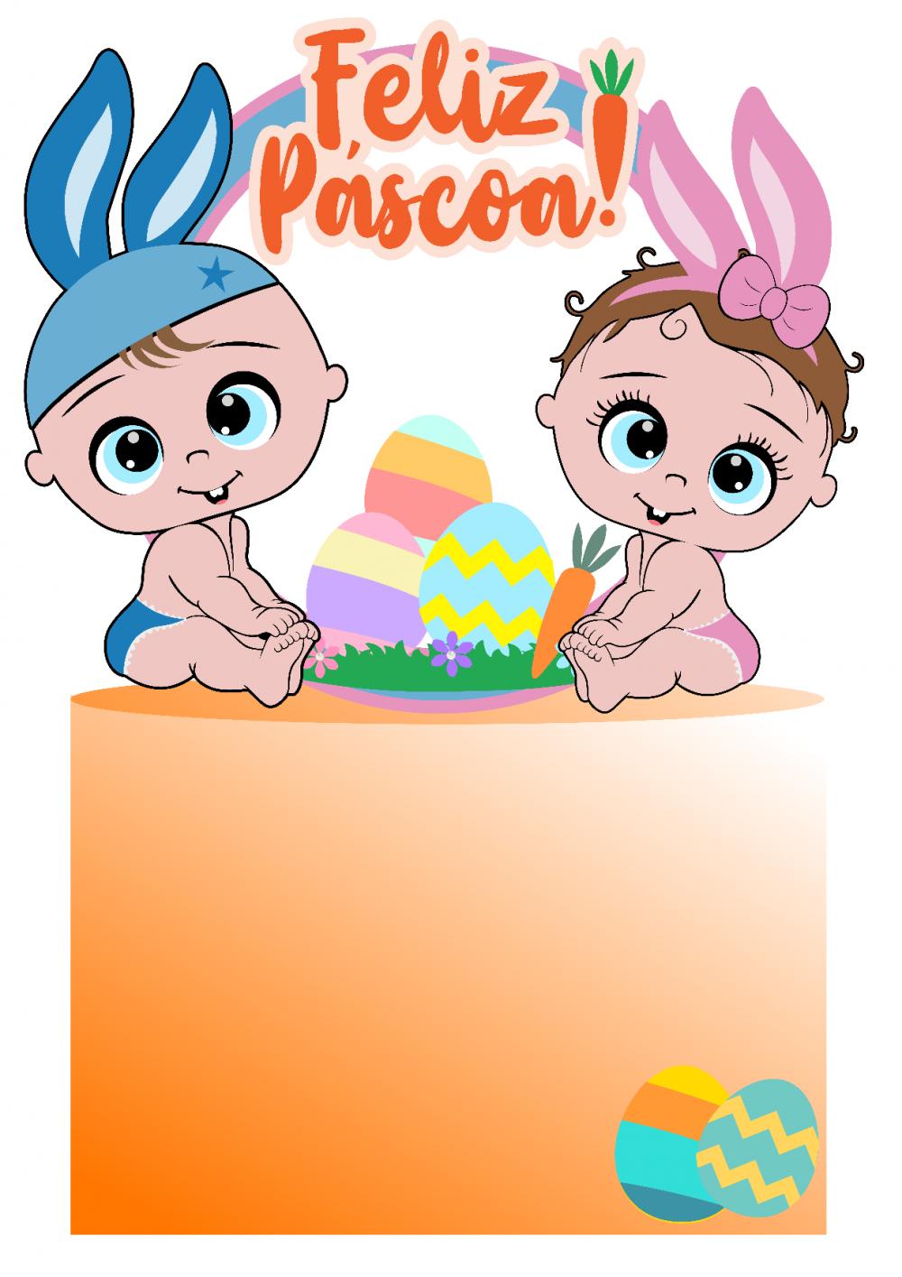 Arquivo de corte topo de bolo Páscoa