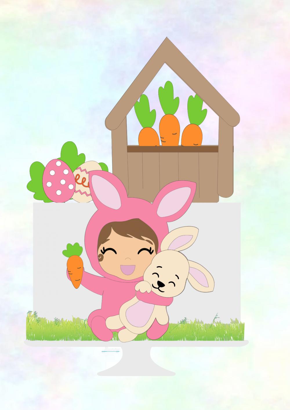 Arquivo de corte topo de bolo Páscoa