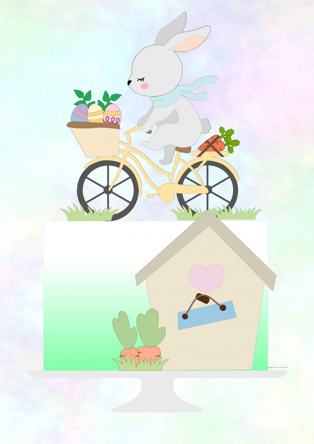 Arquivo de corte topo de bolo Páscoa