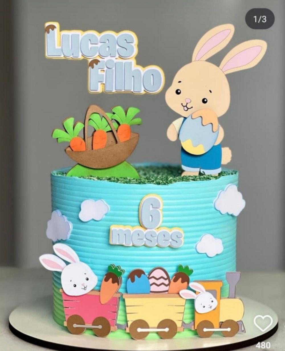 Arquivo de corte topo de bolo Páscoa