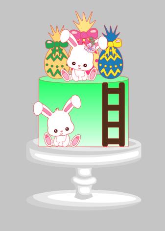 Arquivo de corte topo de bolo Páscoa