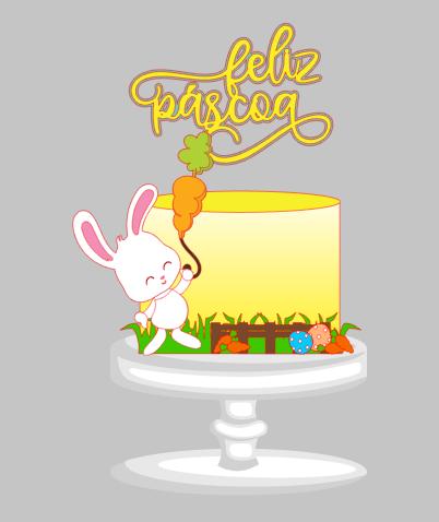 Arquivo de corte topo de bolo Páscoa