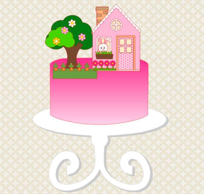 Arquivo de corte topo de bolo Páscoa