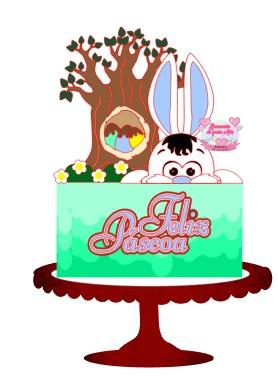 Arquivo de corte topo de bolo Páscoa