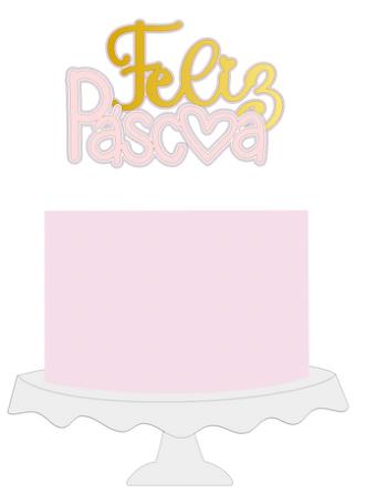 Arquivo de corte topo de bolo Páscoa