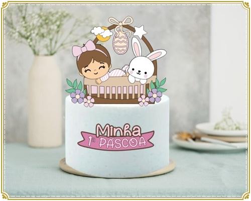 Arquivo de corte topo de bolo Páscoa