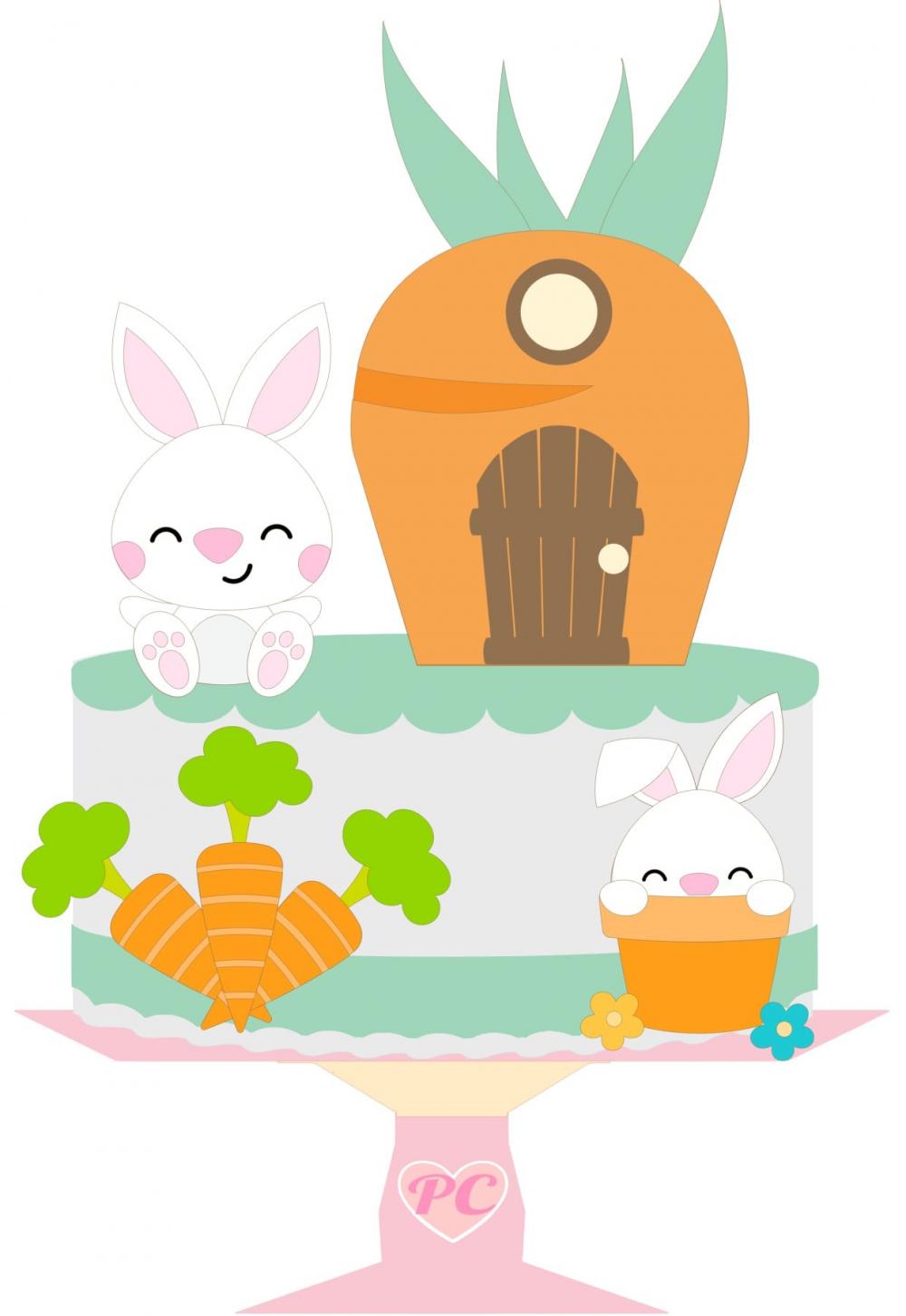 Arquivo de corte topo de bolo Páscoa