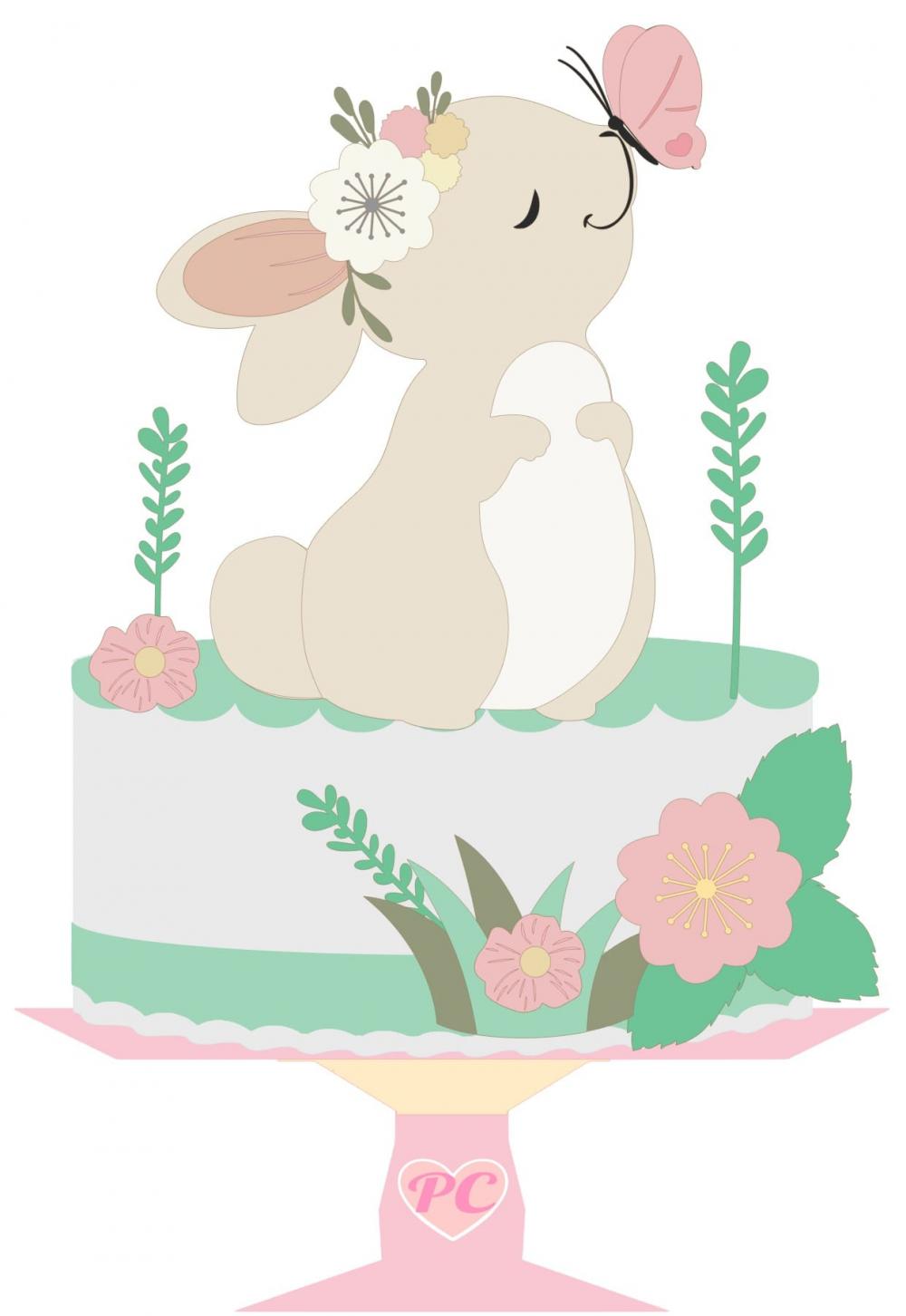 Arquivo de corte topo de bolo Páscoa