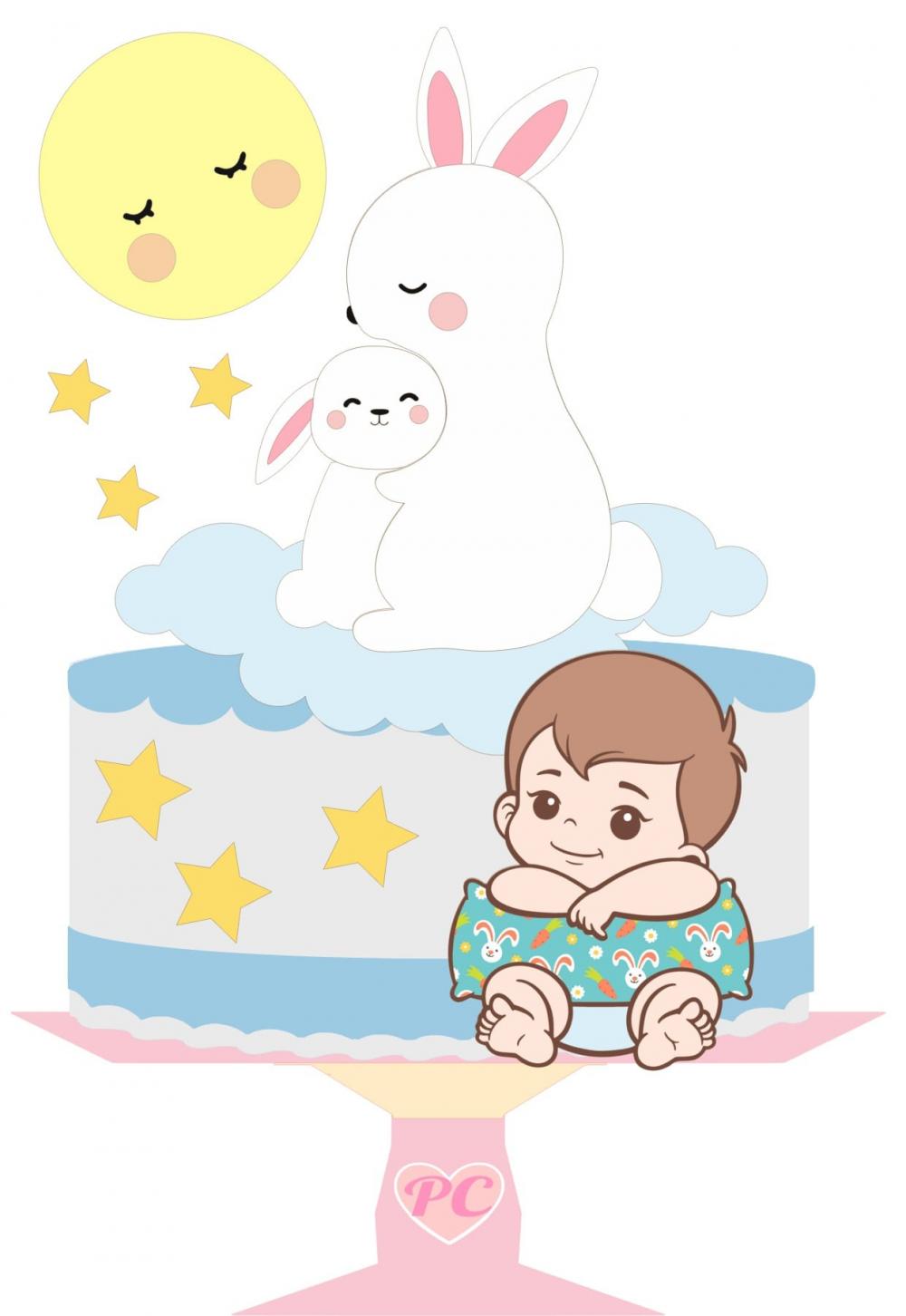 Arquivo de corte topo de bolo Páscoa