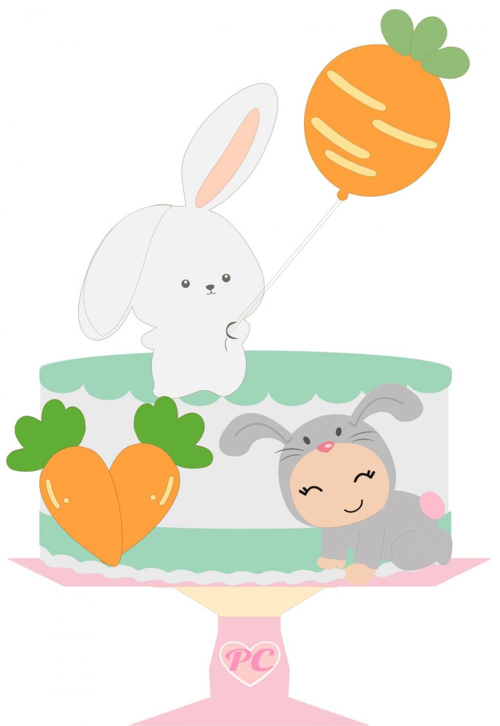 Arquivo de corte topo de bolo Páscoa