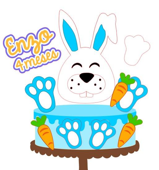 Arquivo de corte topo de bolo Páscoa