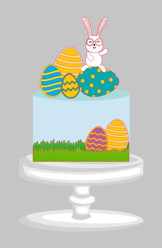 Arquivo de corte topo de bolo Páscoa