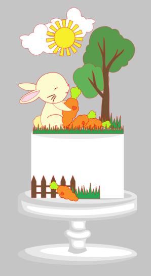 Arquivo de corte topo de bolo Páscoa