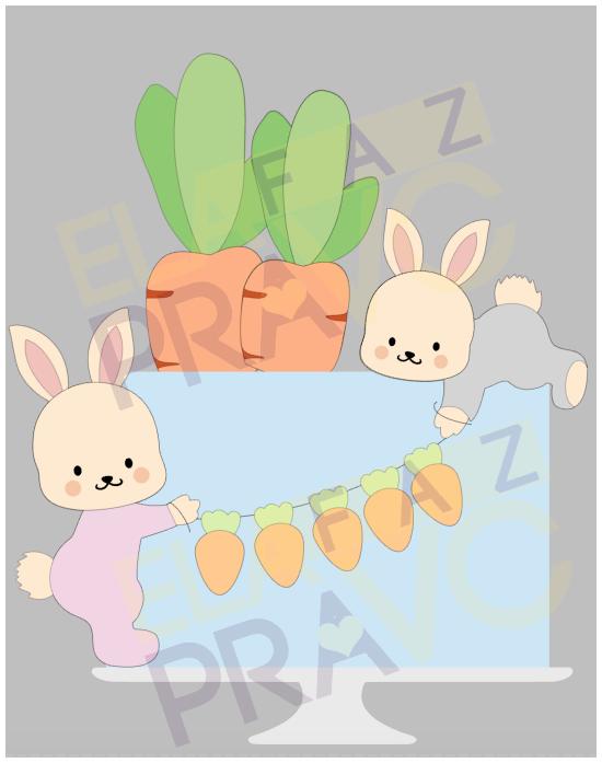 Arquivo de corte topo de bolo Páscoa