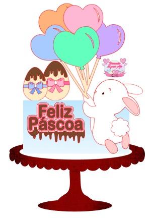 Arquivo de corte topo de bolo Páscoa