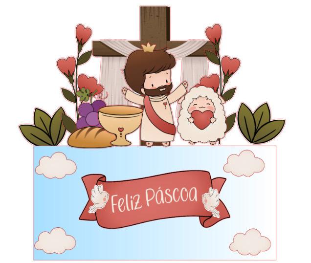 Arquivo de corte topo de bolo Páscoa