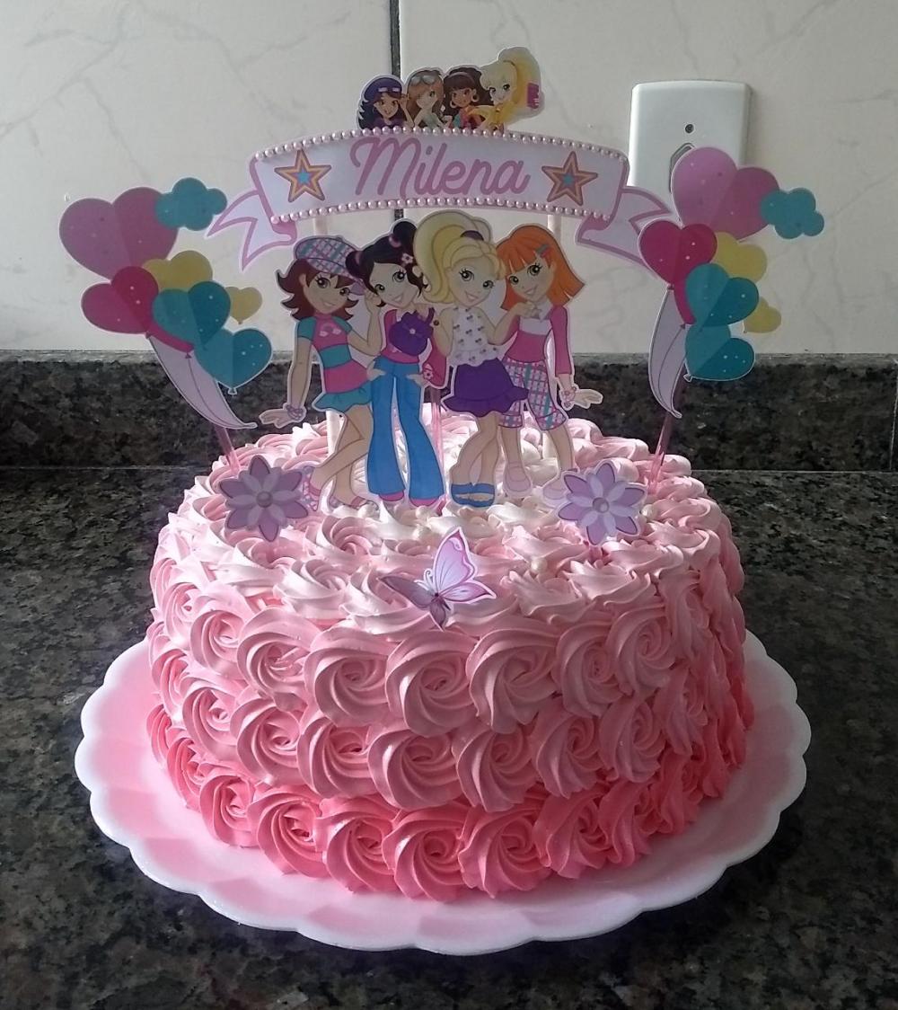 Arquivo de corte topo de bolo Polly Pocket