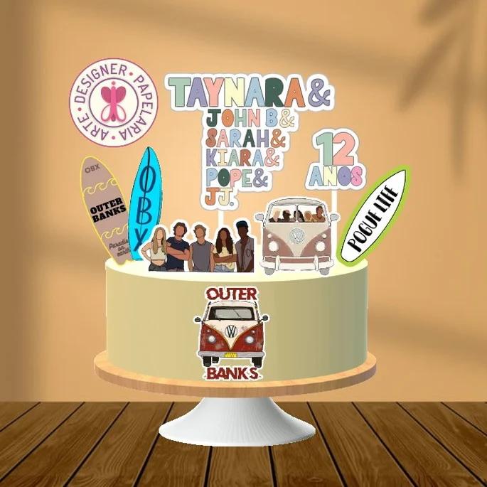 Arquivo de corte topo de bolo Outer Banks