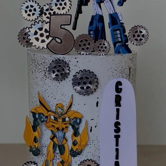 Arquivo de corte topo de bolo transformers