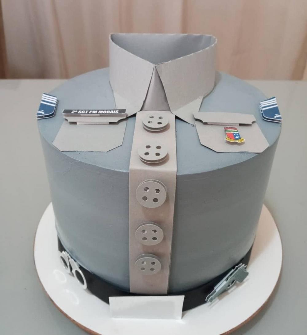 Arquivo de corte topo de bolo Policial