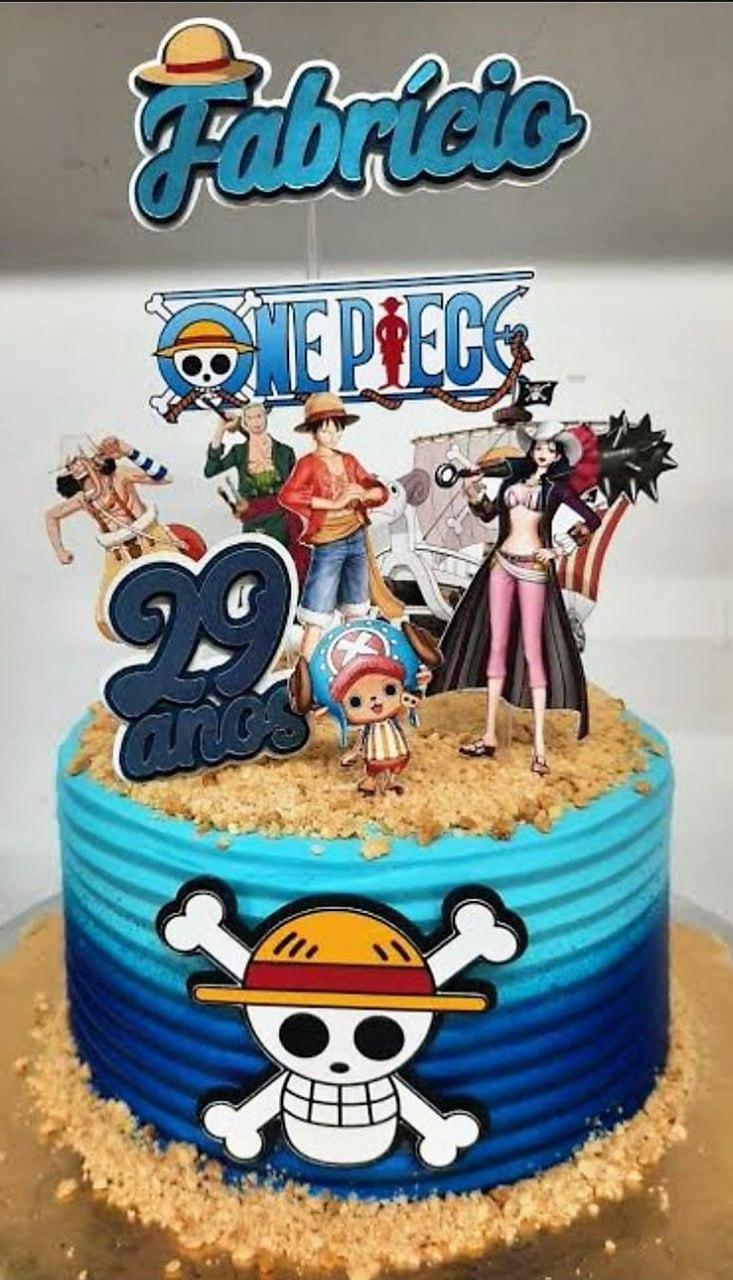 Arquivo de corte topo de bolo One Piece
