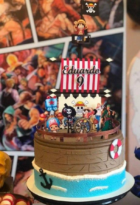 Arquivo de corte topo de bolo One Piece