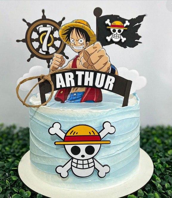 Arquivo de corte topo de bolo One Piece