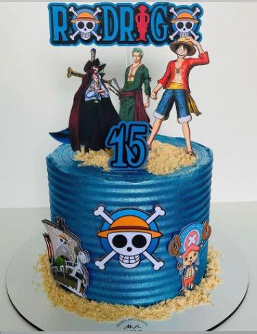 Arquivo de corte topo de bolo One Piece