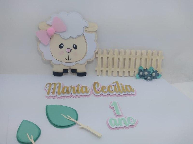 Arquivo de corte topo de bolo Ovelhinha