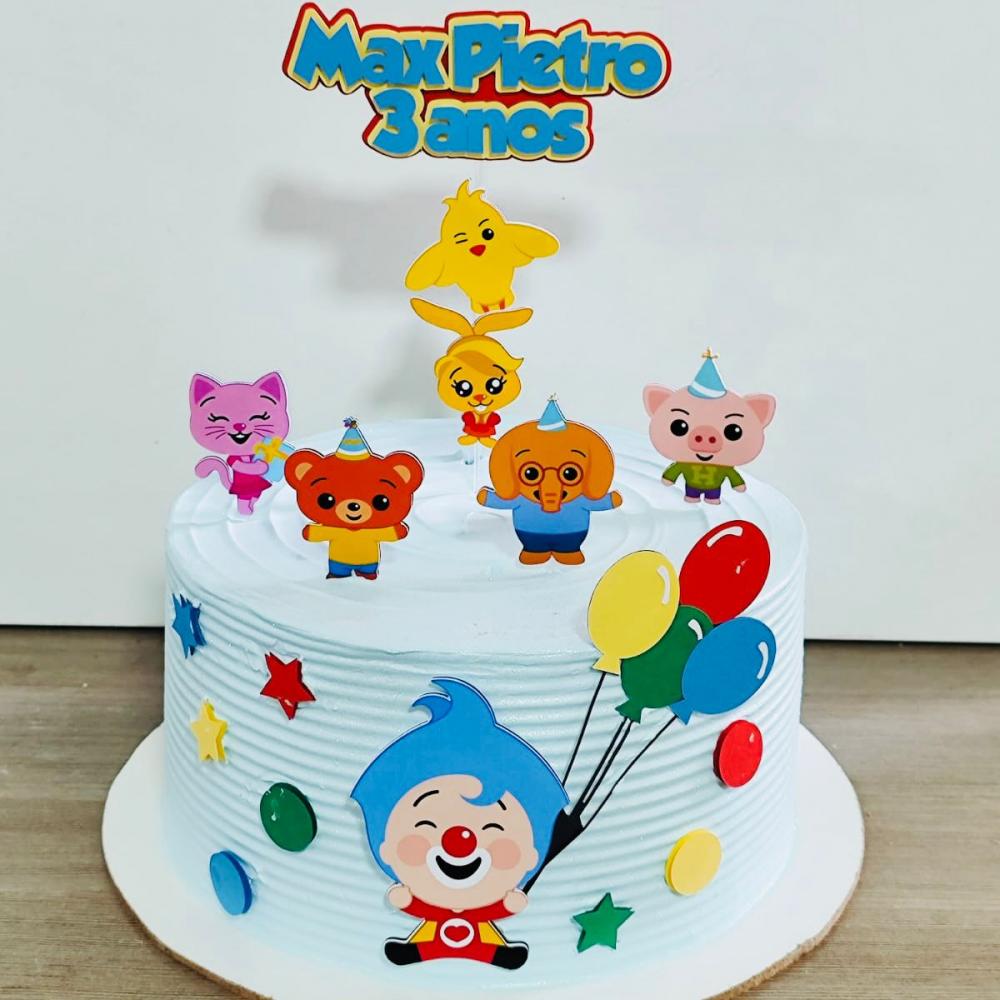 Arquivo de corte topo de bolo Palhaço Plim Plim