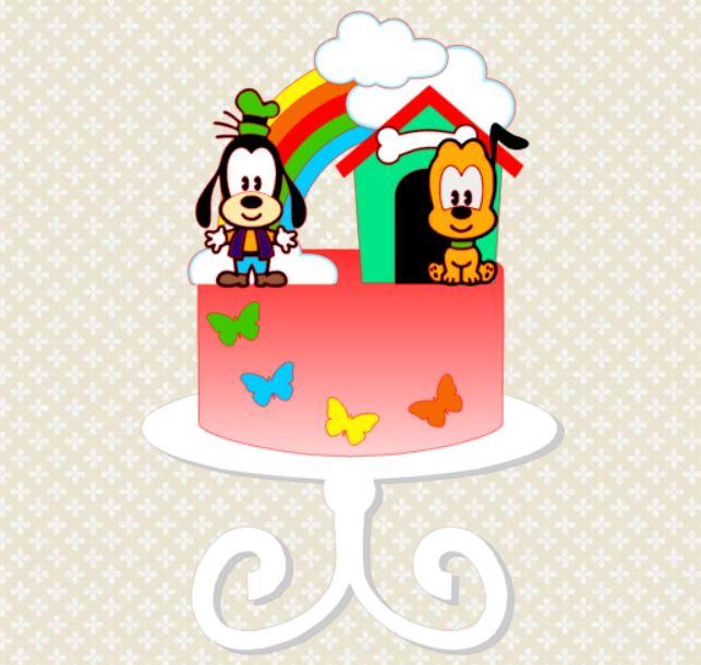 Arquivo de corte topo de bolo Pluto