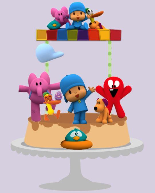 Arquivo de corte topo de bolo Pocoyo