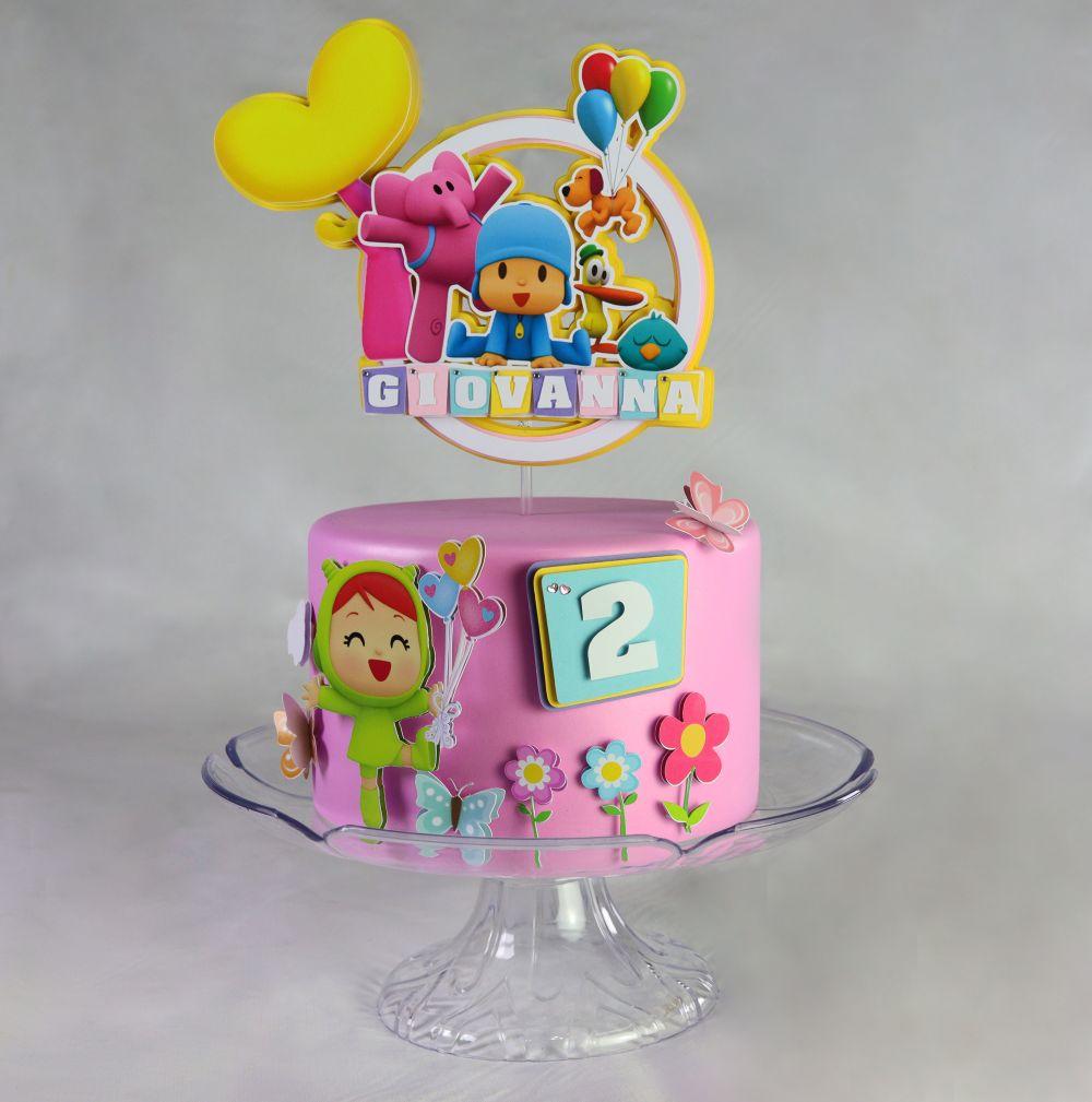 Arquivo de corte topo de bolo Pocoyo