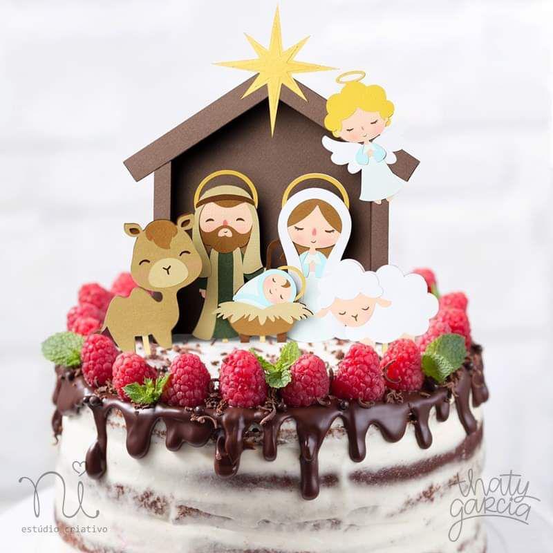 Arquivo de corte topo de bolo Presépio