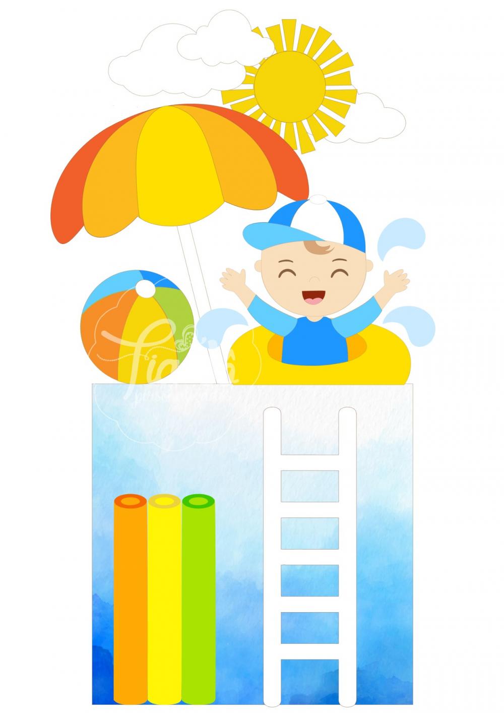 Arquivo de corte topo de bolo Praia