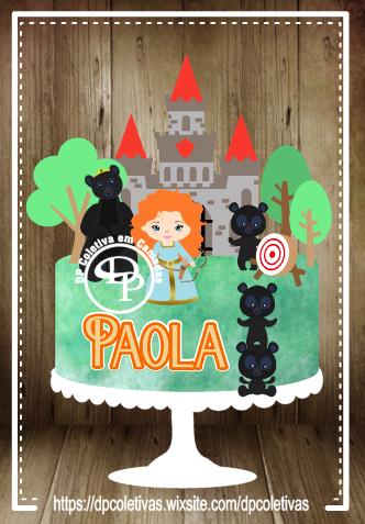 Arquivo de corte topo de bolo valente