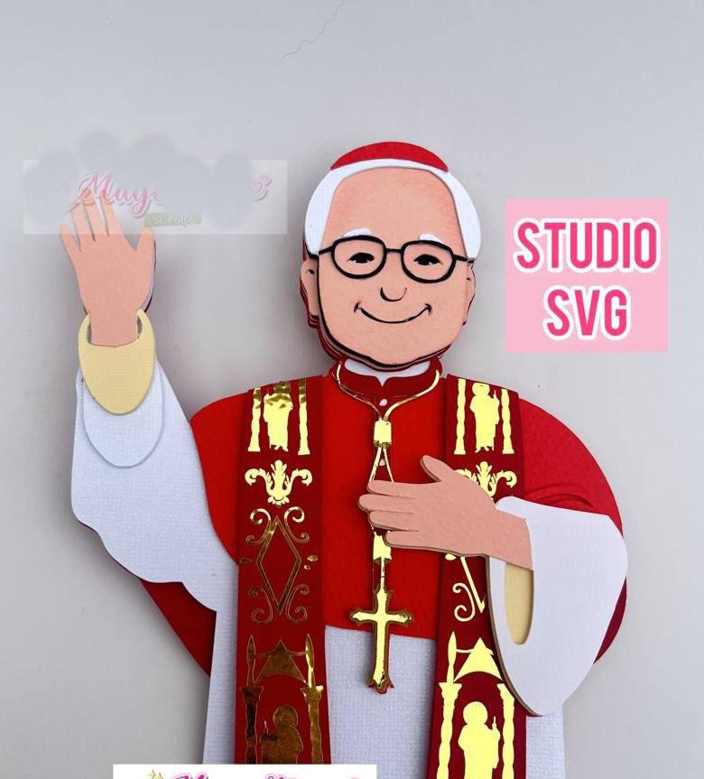 Arquivo de corte Topo de bolo Papa Leão