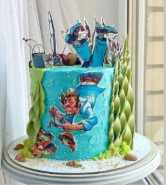 Arquivo de Corte Topo de Bolo Pescaria