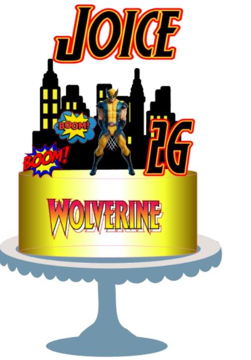 Arquivo de corte topo de bolo Wolverine