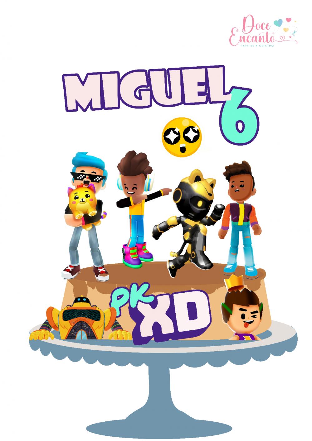 Arquivo de corte topo de bolo PKXD