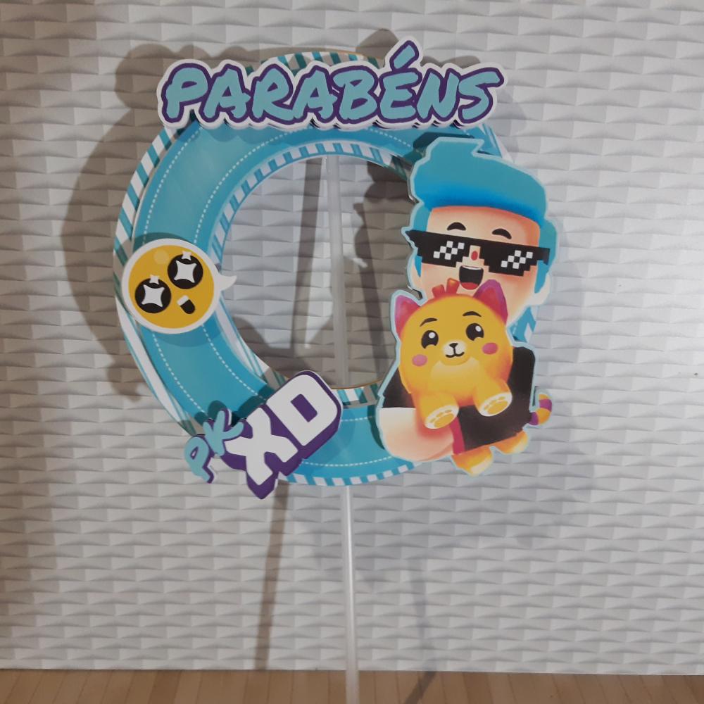 Arquivo de corte topo de bolo PKXD